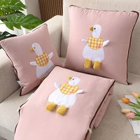 multi purpose pillow quilt aircraft blanket polyester pp cotton cartoon paste student office nap blanket four seasons universal
