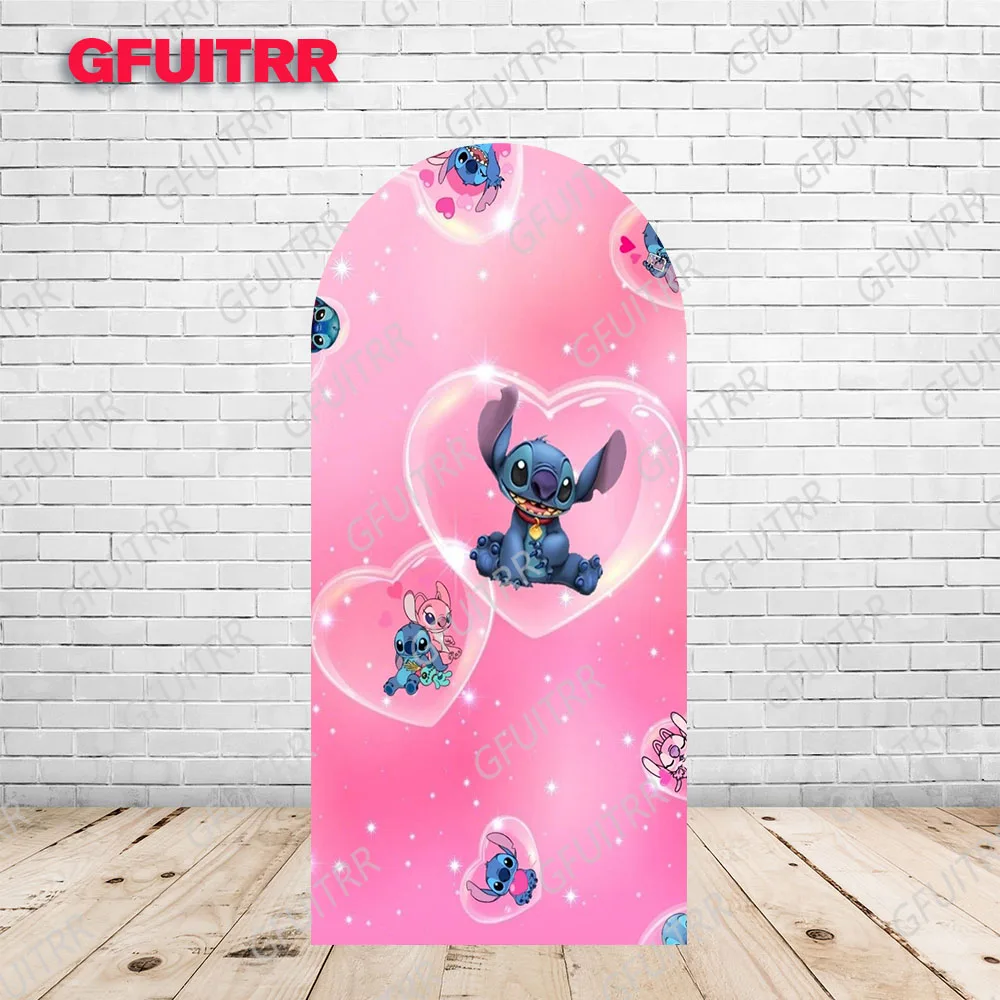 Фон для стежки и анге чехол арки ярко-розовый детский день рождения украшение