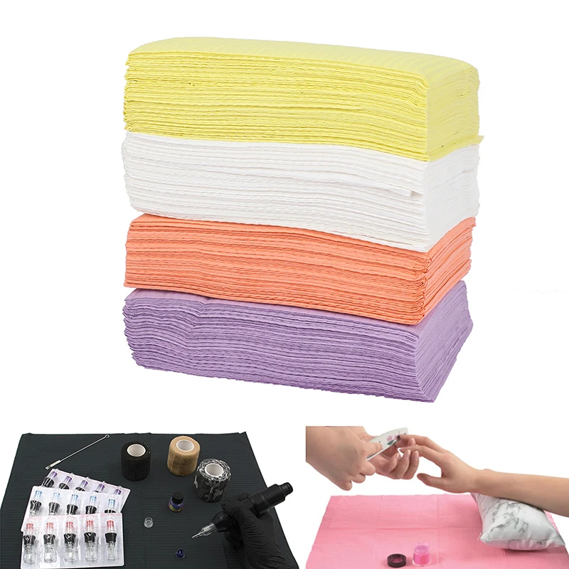 

20Pcs Disposable Tattoo Clean Pad Tattoo Bibs Tattoo Table Covers Clean Pad Patient Dental Napkins Beauty Tattoo Accessories