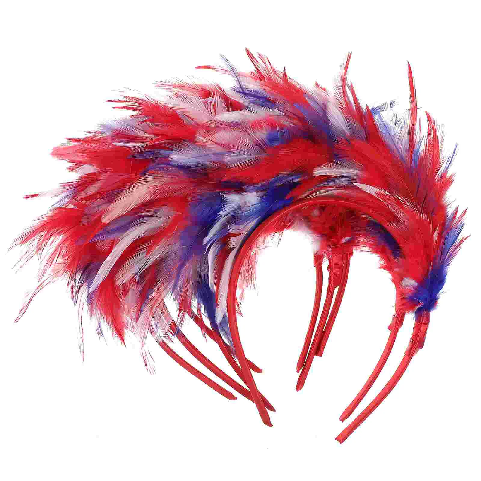 

Headbands Decorative Plume Headpiece Headwear Carnival Costume Women Headdress Party