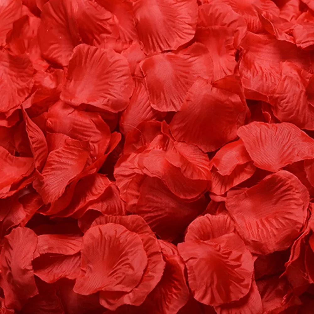 

500pcs 5*5cm Rose Petals Wedding Decoration Romantic Artificial Rose Flower Leaves Wedding Engagement bridal Supplies accessory