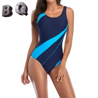 %ef%bc%88bq one piece women swimsuit sports swimwear beachwear patchwork bathing suit backless push up sexy female