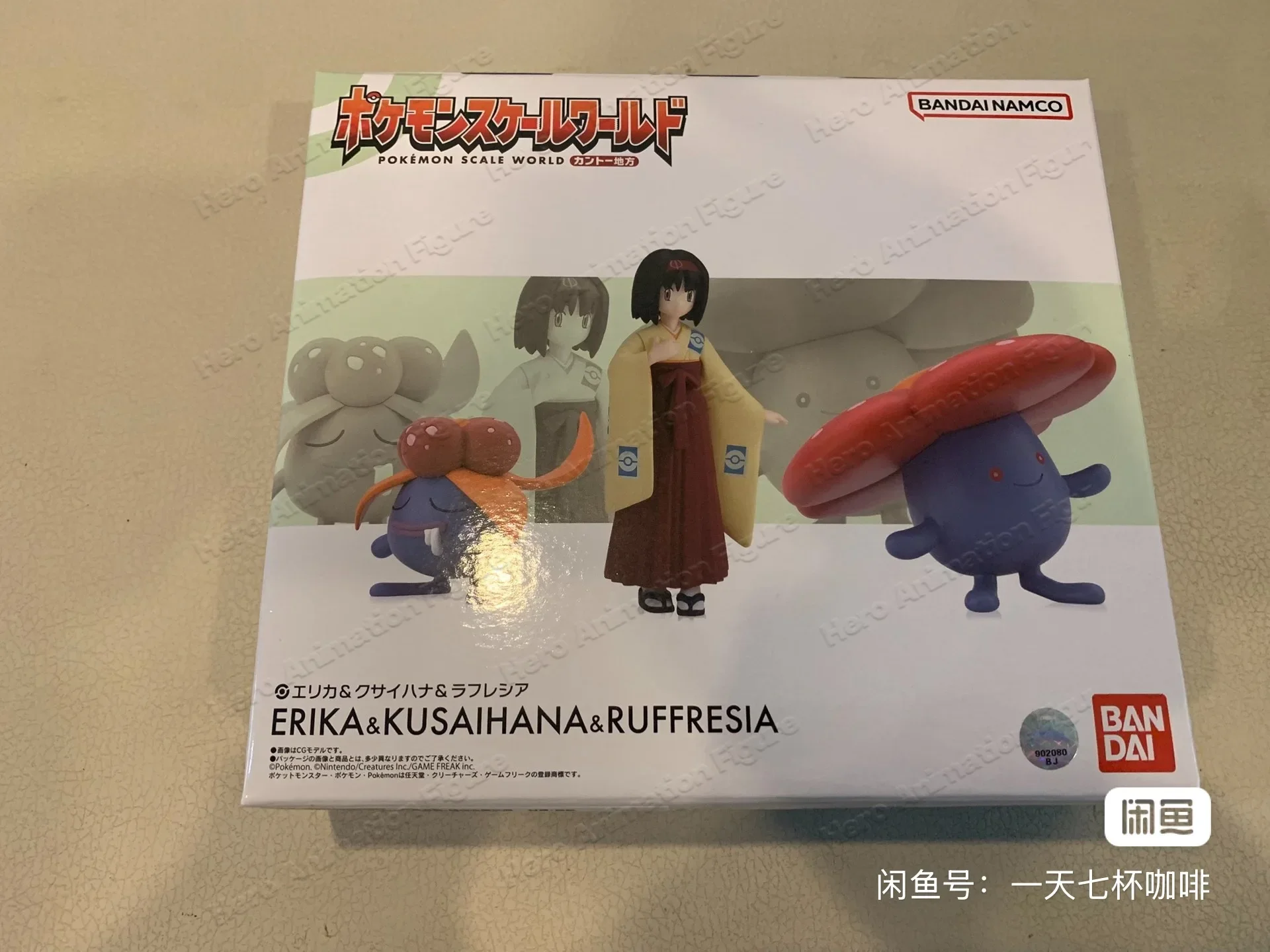Фото В наличии: Оригинальные фигурки BANDAI SCALE WORLD Pokemon Kanto Region Erika Vileplume Gloom, аниме-игрушки, подарок, коллекционная модель №5