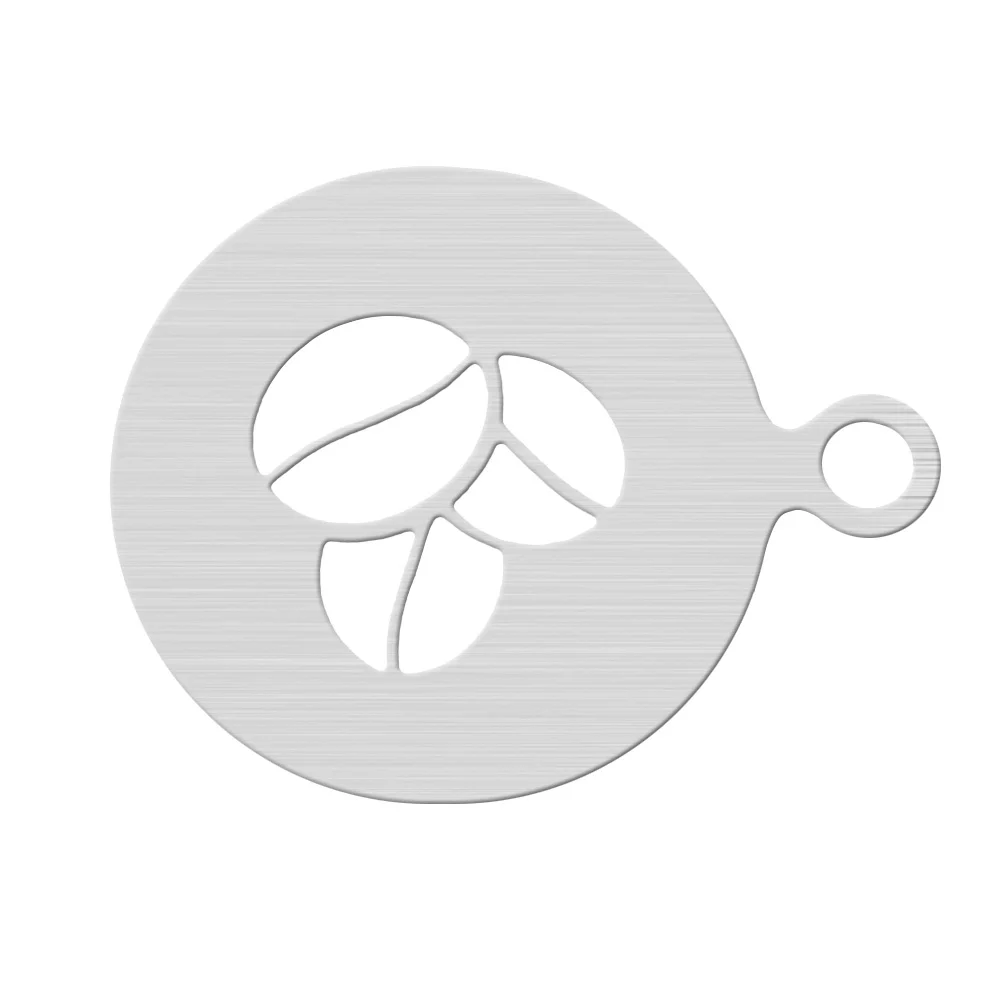 

Coffee Stencils Templates Decorating Cappuccino Stainless Steel Christmas Lattecup Template