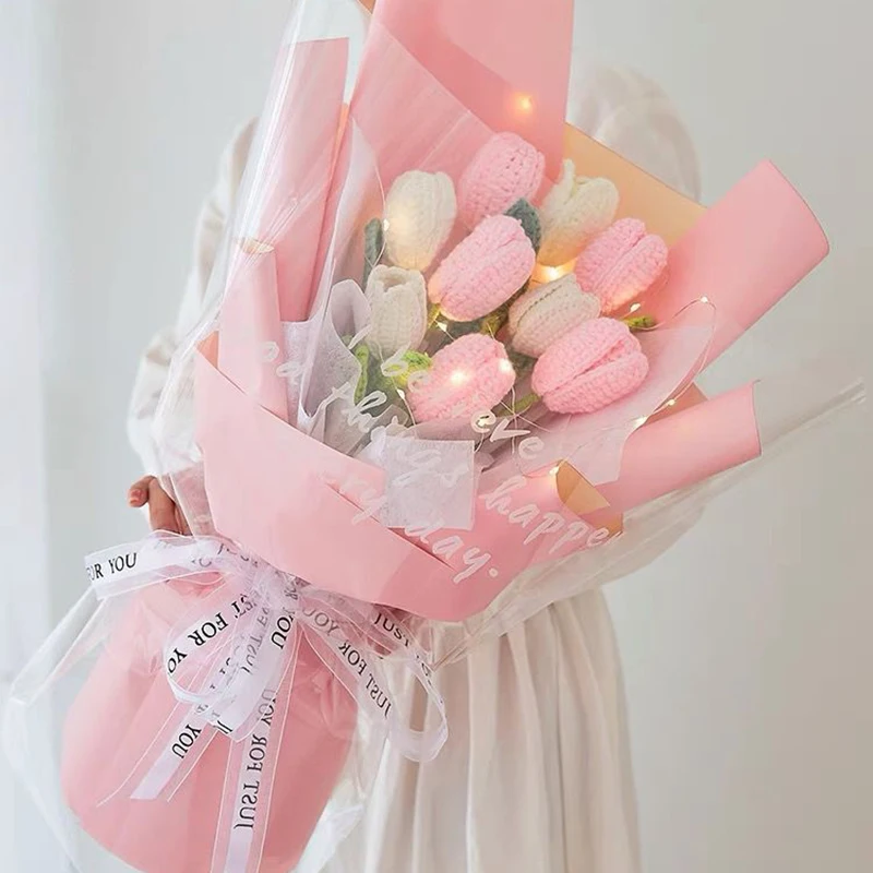 

1 шт., искусственные тюльпаны ручной работы