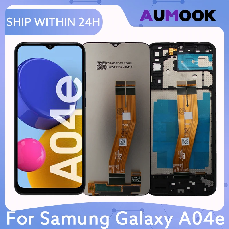 ЖК-дисплей 6 5 дюйма для Samsung Galaxy A04e A042F сенсорный экран с дигитайзером в сборе