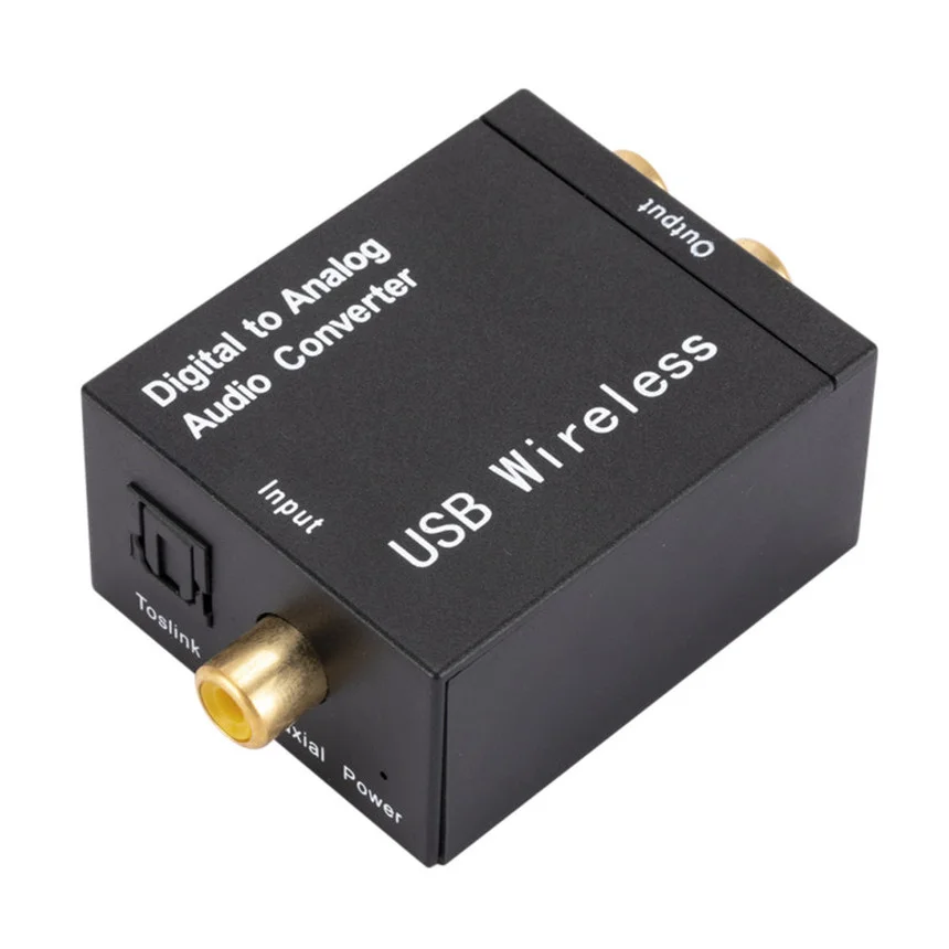 Цифро-аналоговый аудио преобразователь DAC Bluetooth 4 0 оптоволоконный Toslink