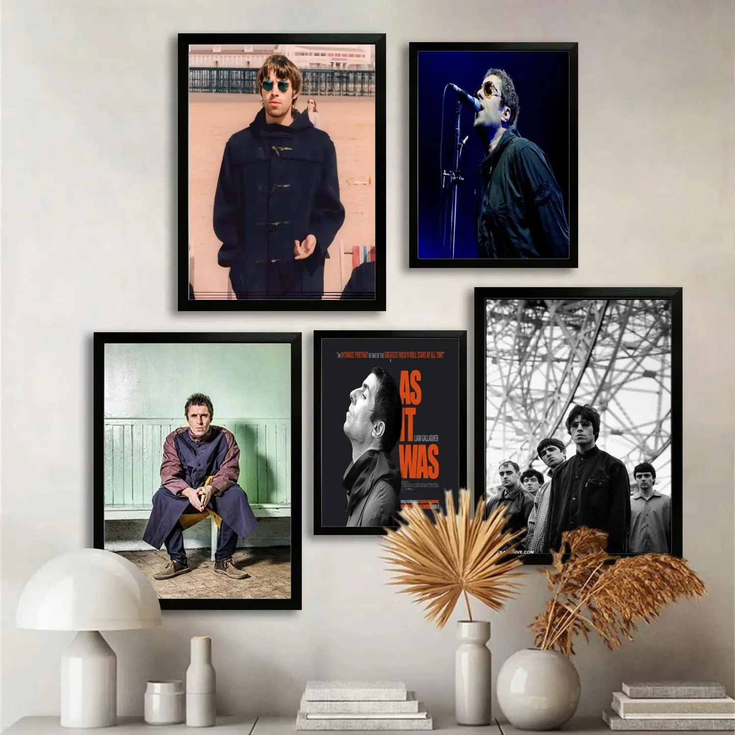 Плакат на холсте с музыкантом Liam Gallagher настенное искусство печать изображением
