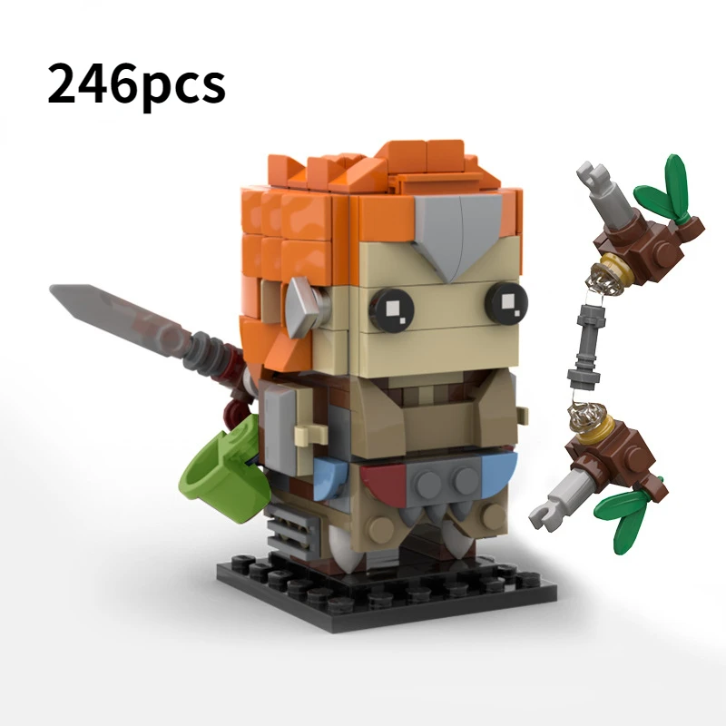 

Конструктор игрушечный MOC Horizon Zero Dawn, сборные строительные блоки Aloy Squads, периферийные модели, детская игрушка, рождественский подарок, колле...