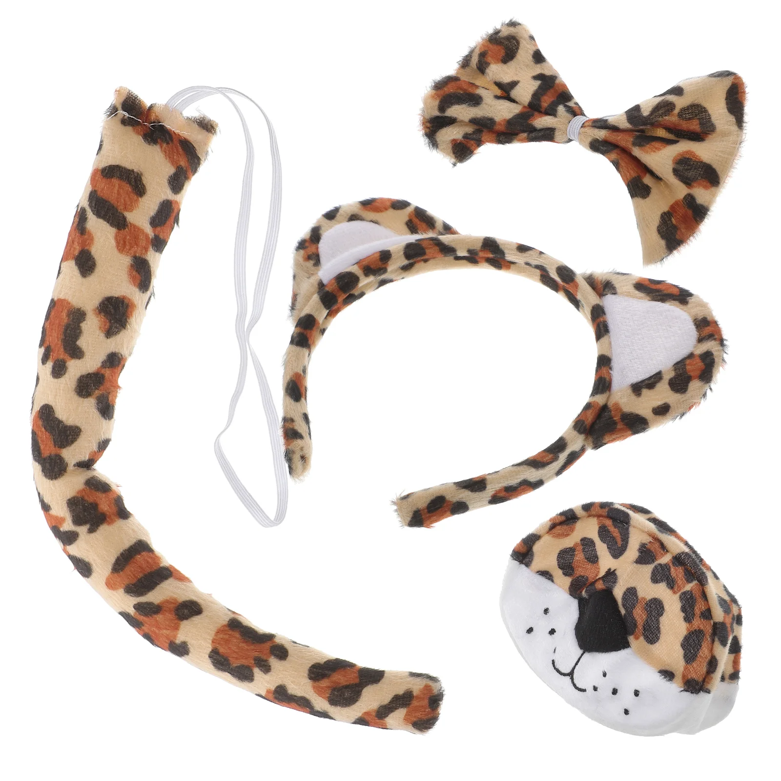 Повязка на голову с тигром костюм для носа детей уши хвост женские повязки