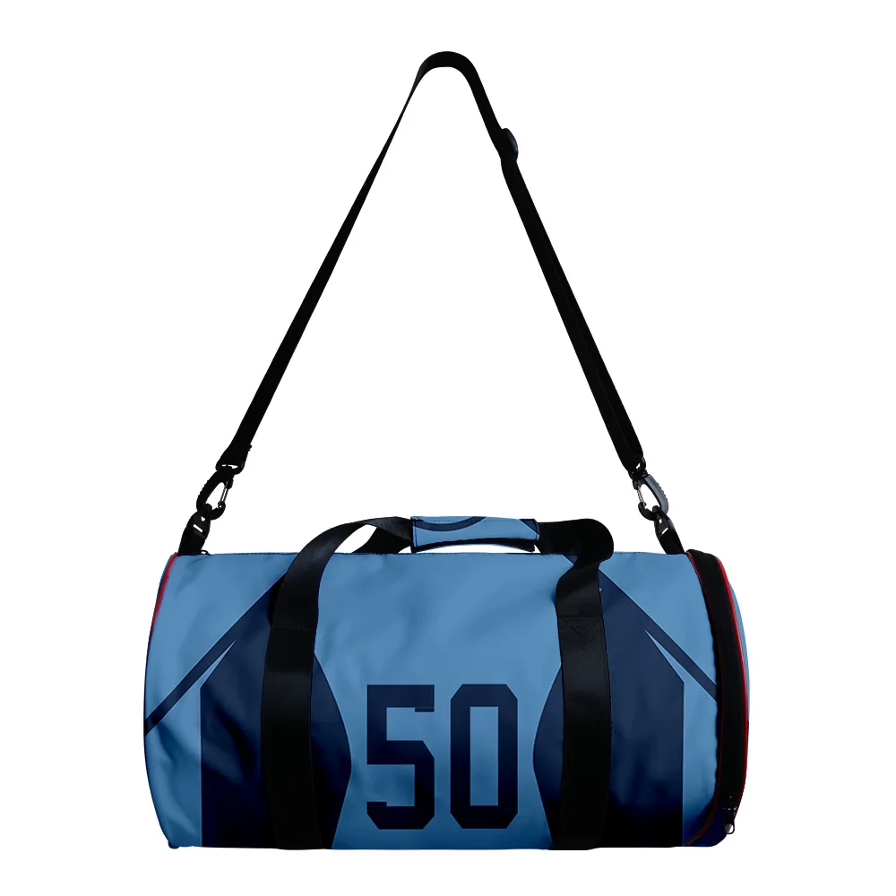 

Hip Hop Anime Blue Lock 3D Printed Oxford Outdoor Sports Bags Gym Yoga Bag Large Capacity Travel Bags Barrel Shape Crossbody Bag