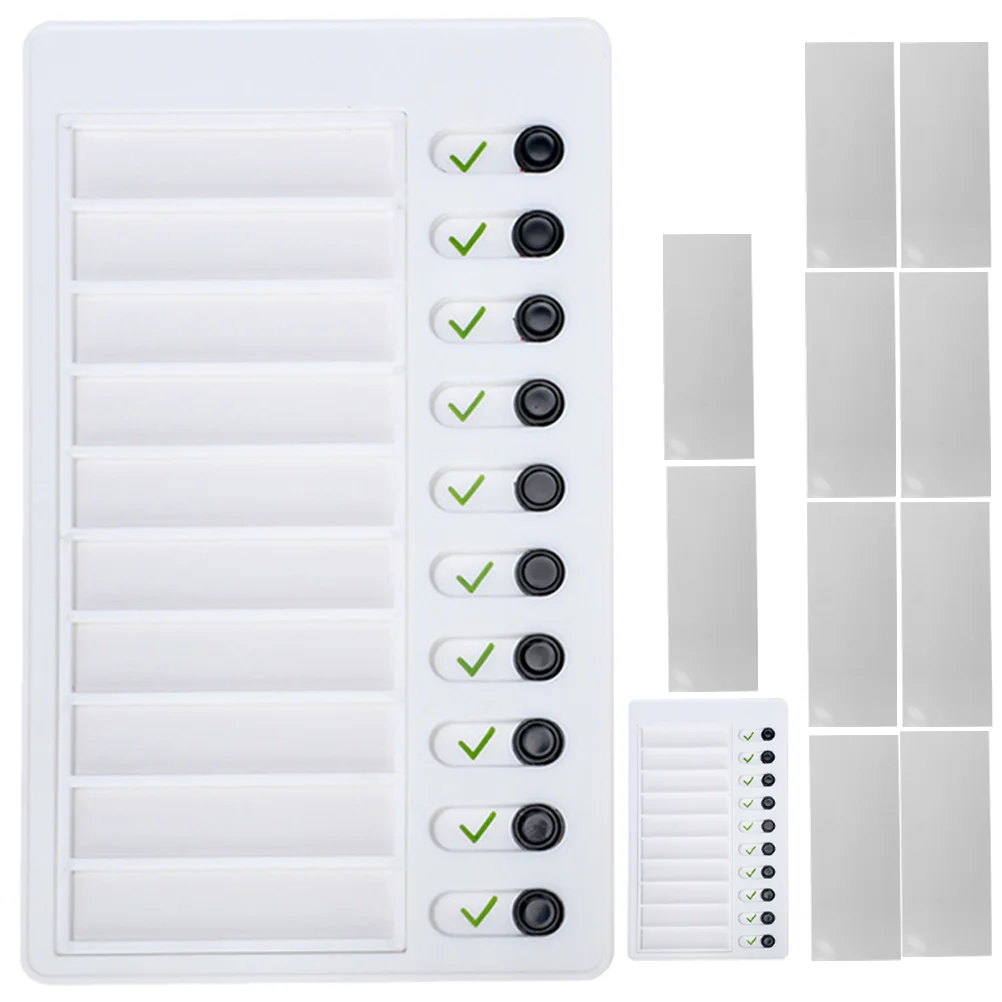 

Self-discipline Checker Chore Chart Kids Multiple Chores Portable Multifunctional Board Trackers Checklist for