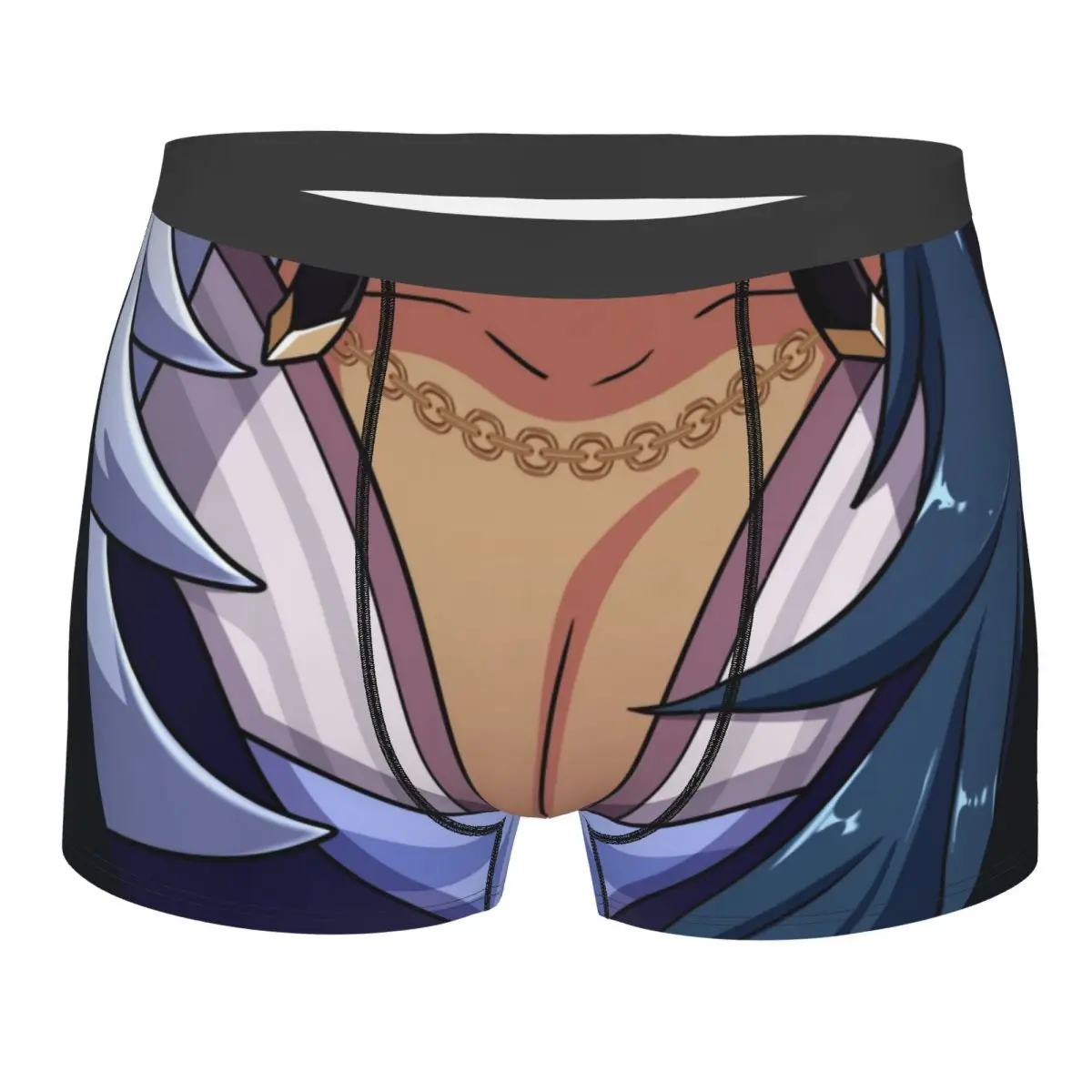 

Men's Genshin Impact Kaeya Tiddies Underwear Humor Boxer Shorts Panties Homme Breathable Underpants