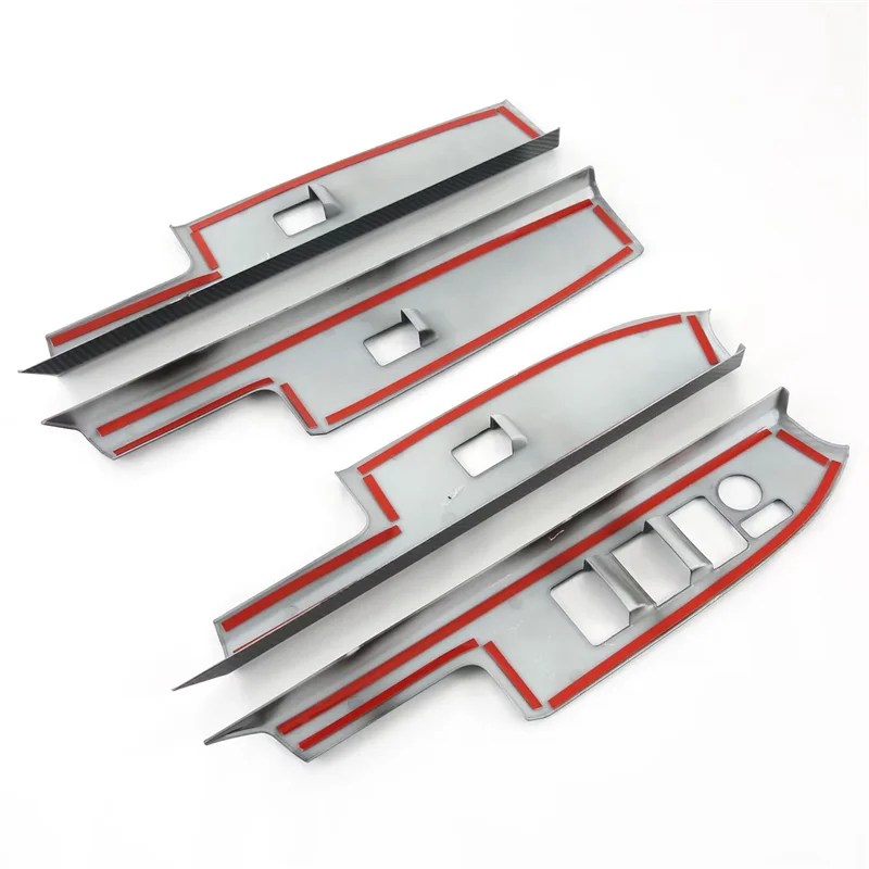 

Car Carbon Fiber ABS Window Glass Lift Button Switch Sticker Cover Trim Car Styling Fit for Toyota BZ4X Pro 2022