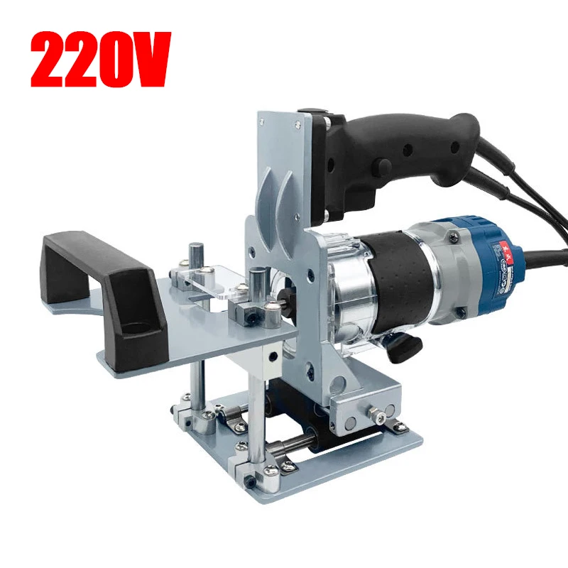 Mortising Jig 2 in 1 Slotting Bracket Invisible Fasteners Punch Locator Milling Cutter Positioning Frame for Trimming Machine