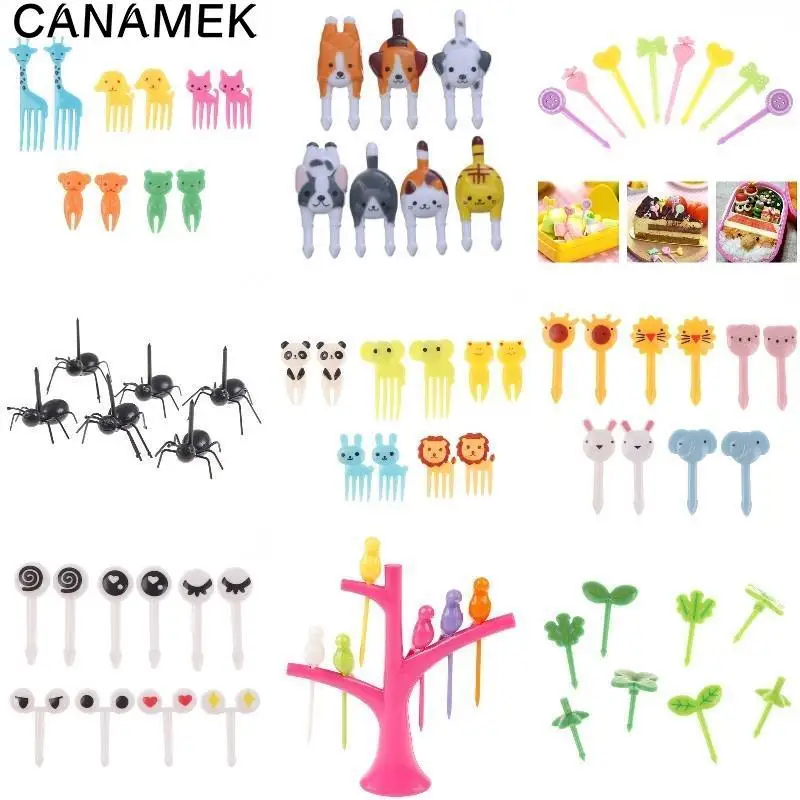 

Mini Animal Dessert Food Fruit Animal Fruit Fork Snacks Fruit Fork Cartoon Food Selection Children's Snacks Fruit Fork Toothpick