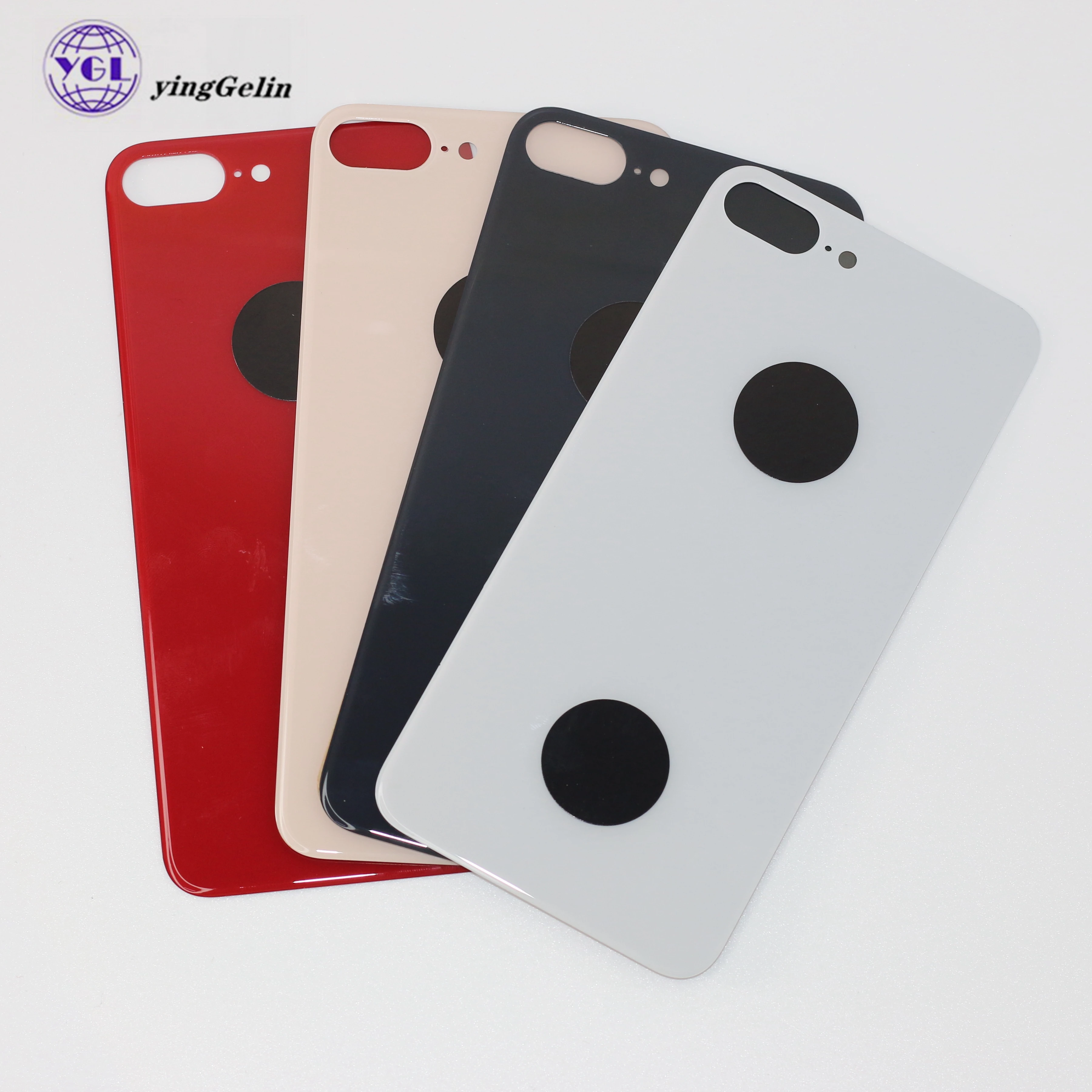 

10pcs/lot big hole back glass with logo for iphoneXR Rear Door Cover