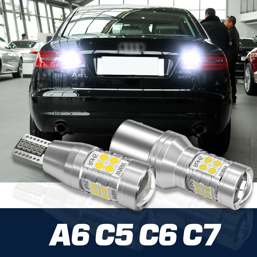 

2x LED Reverse Light Backup Bulb Canbus Accessories For Audi A6 C5 C6 C7 1997-2014 2005 2006 2007 2008 2009 2010 2011 2012 2013