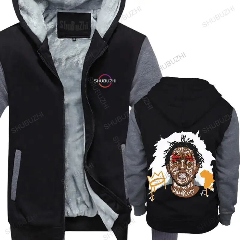 

homme winter fleece hoody zipper New Kendrick Lamar Brand Cotton Men casual Clothing Male Slim Fit fleece man warm hooded coat