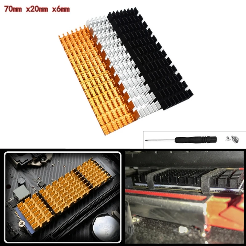 

1Set For M.2 2280 NGFF-NVME SSD heatsink solid state hard drive heatsink K1KF