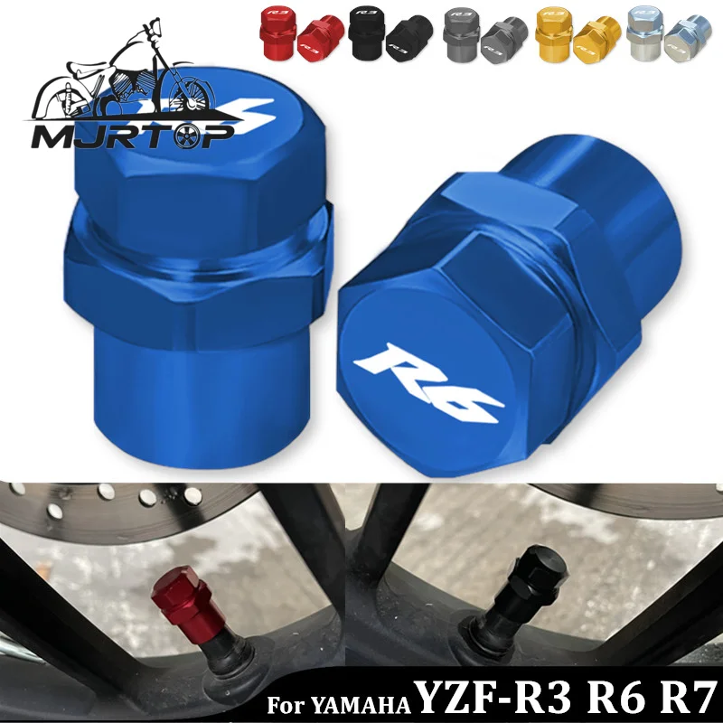 

Колпачки на стержни воздушного порта клапана шины мотоцикла, аксессуары CNC для Yamaha YZF R3 R6 R7 YZFR3 YZFR6 YZFR7 2022 с логотипом
