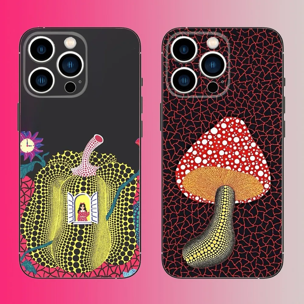 Чехол для телефона Y-Yayoi K-Kusama Pumpkin Art iPhone 16 15 14 13 12 11 Pro Max Plus Mini X XS XR 8 7 6 S SE мягкий