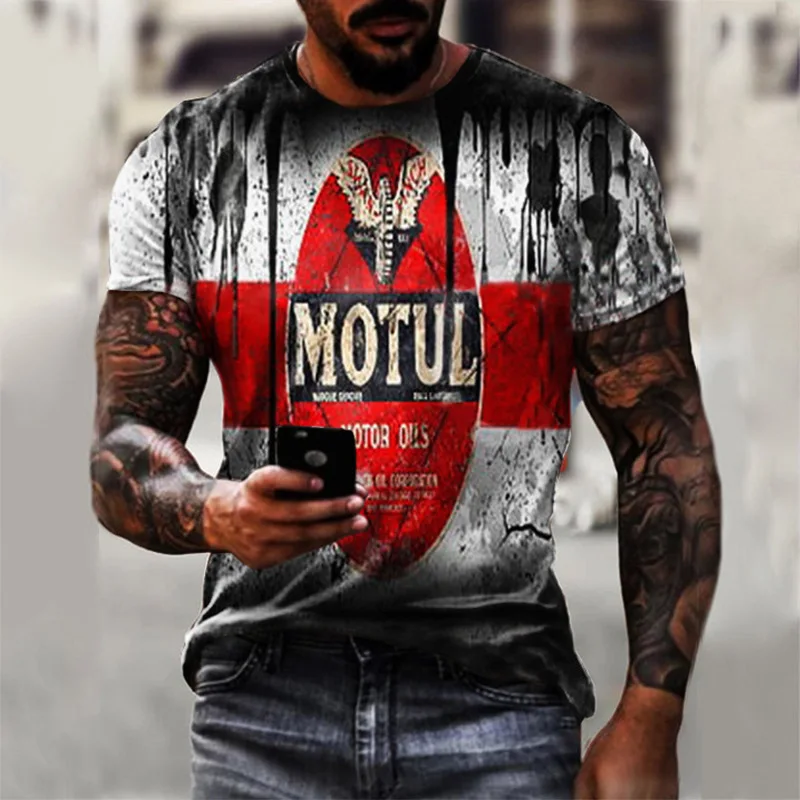 

2022 Summer Round Neck Slim English Letter Printing Short-sleeved Men's T-shirt Trend Hip Hop