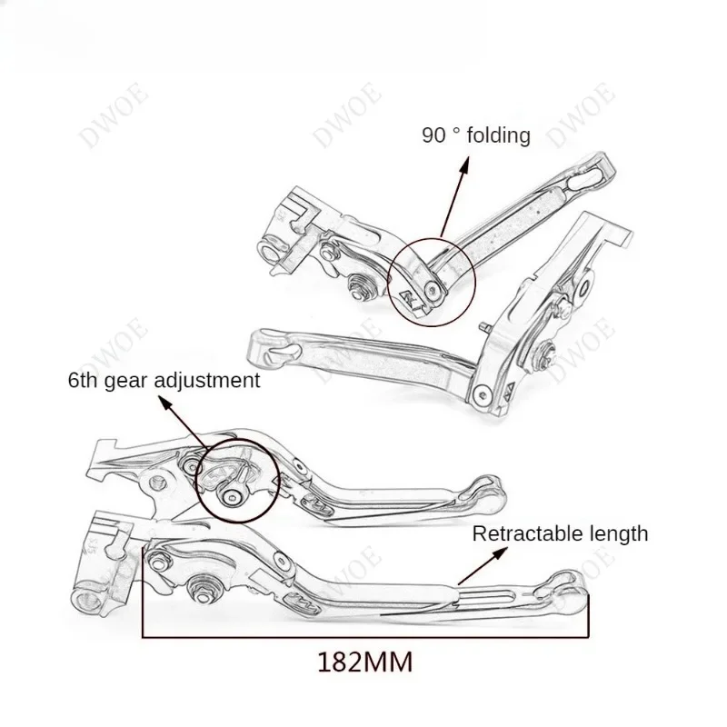 Алюминиевый выдвижной руль для мотоцикла с ЧПУ ручные захваты регулируемые