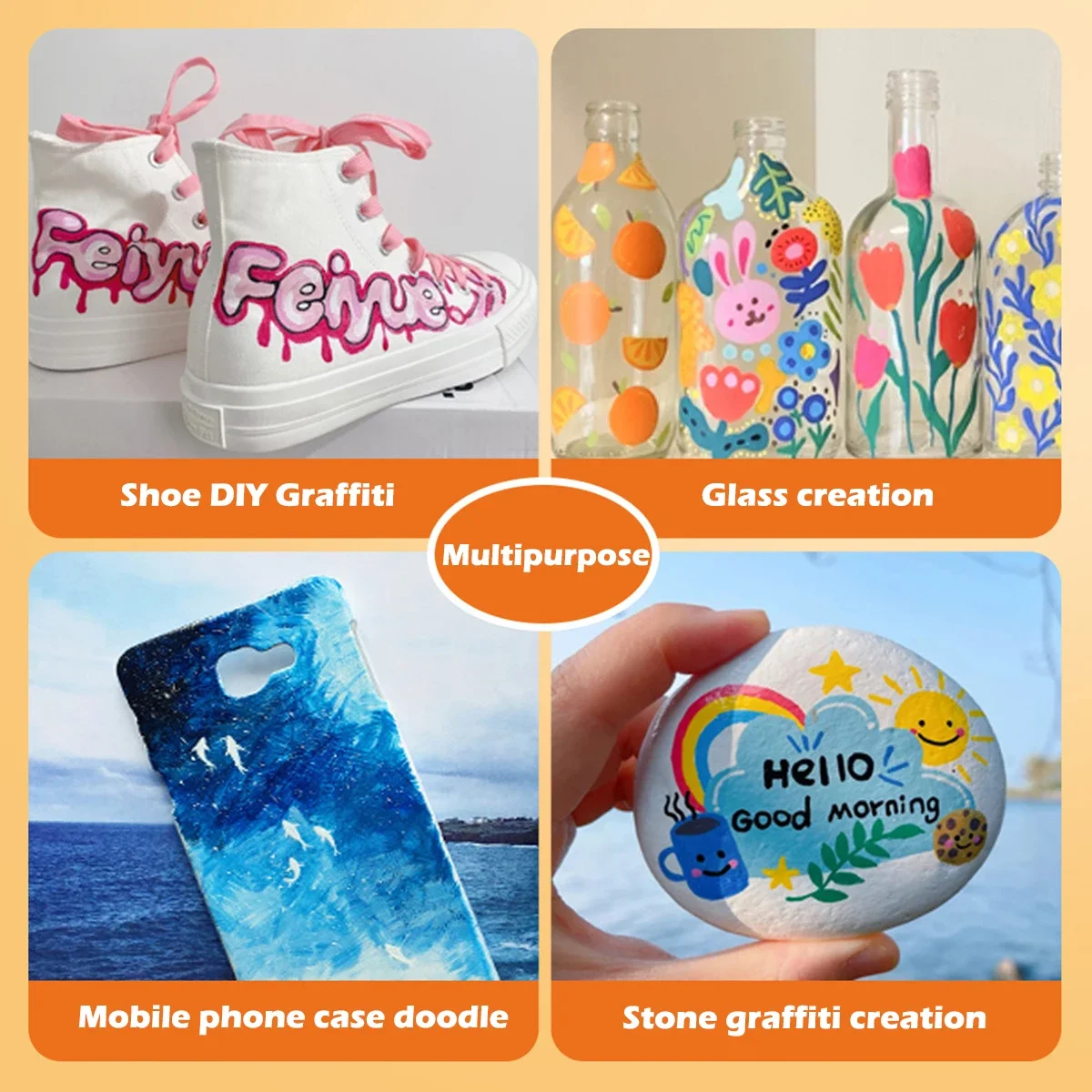 Набор акриловых маркеров с двойной головкой 12-36 цветов