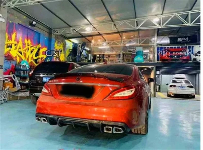 Vorstein стиль углеродное волокно передняя губа для 2012-2013 MERCEDES BENZ Cls-Class W218 AMG Cls63