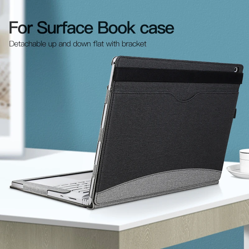 PU Leather Cover For Microsoft Surface Book 3 13.5 inch Laptop Sleeve Case For SurfaceBook 3 15 inch Detachable Protective Shell