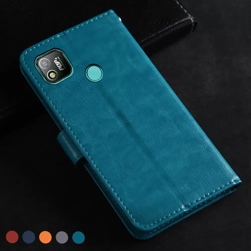 

Luxury Leather Flip Case For Tecno POP 4 Wallet Book style card holder Case For Tecno POP 4 pop4 6in Phone Protective Coque