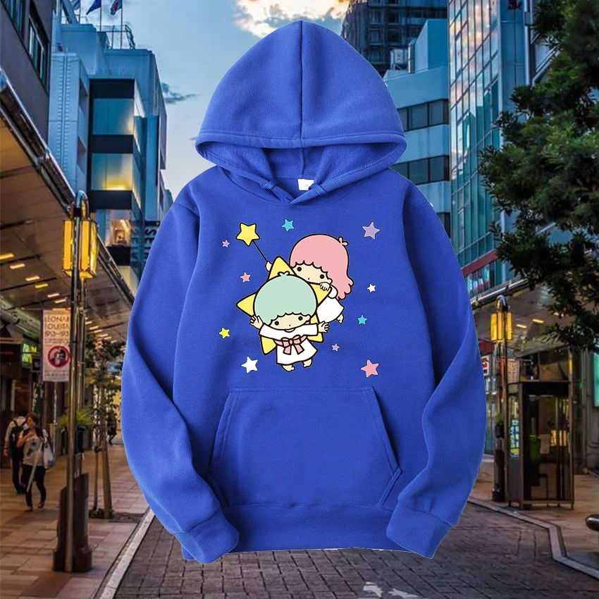Толстовка Sanrio с маленькими звездами для мужчин и женщин повседневная Уличная