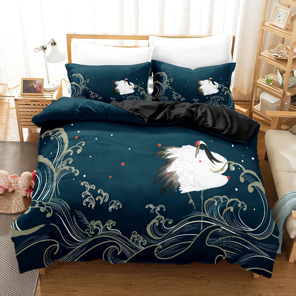 

Chinese style trend bedding set microfiber duvet cover quilt cover quilt twin full size king bed quilt cover