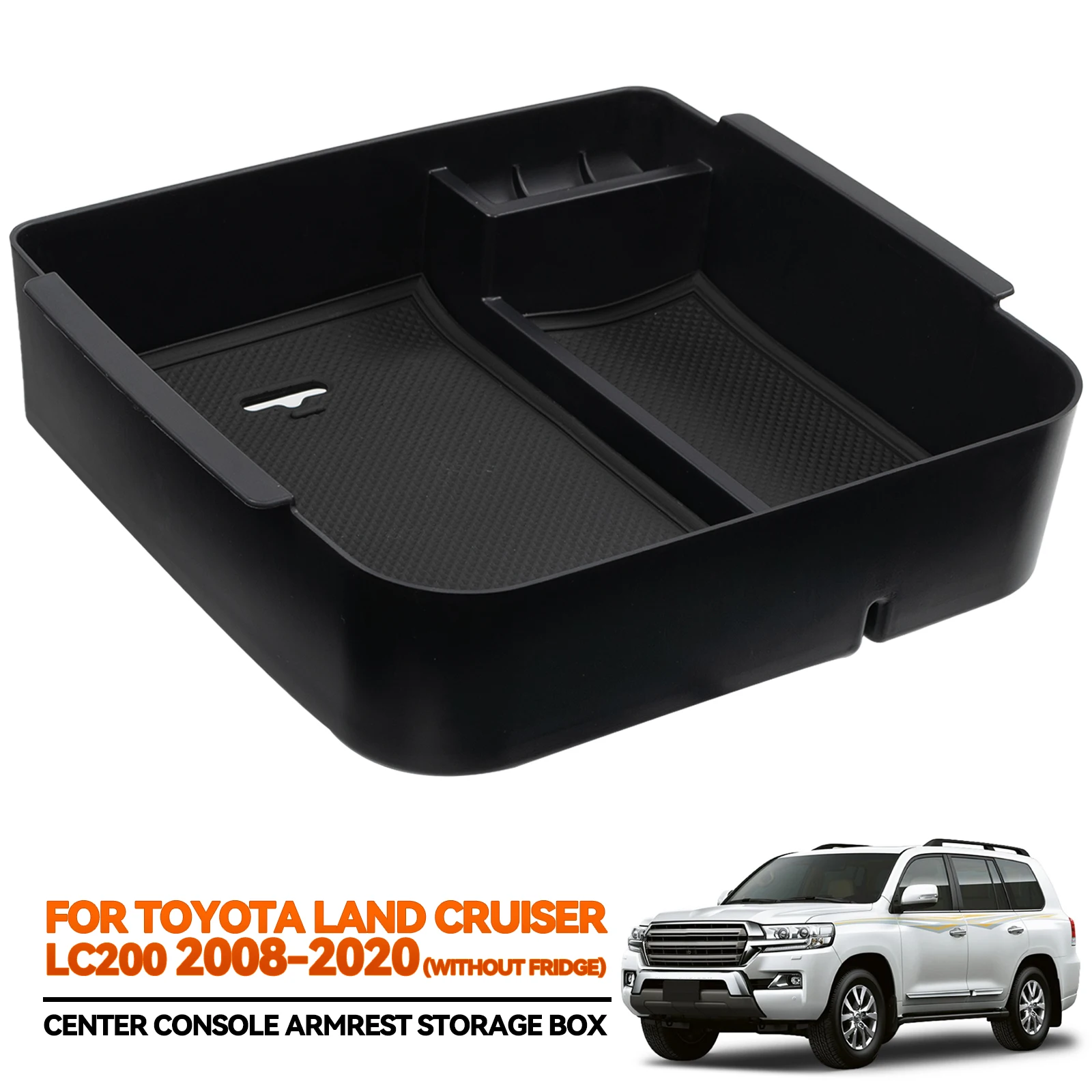 

For Toyota Land Cruiser LC200 J200 Lexus LX570 2008-2020 Interior Armrest Organizer Storage Box Container Pallet Center Console