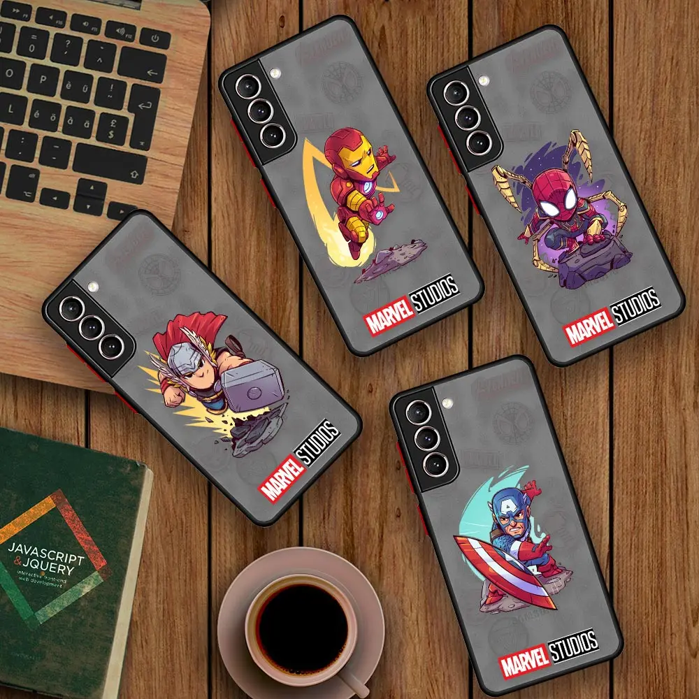 

Marvel Hero Spider Man Cartoon Comic Phone Case For Samsung Galaxy S23 S22 Ultra S21 S20 FE S10 S9 S10E Lite Plus Cover Fundas