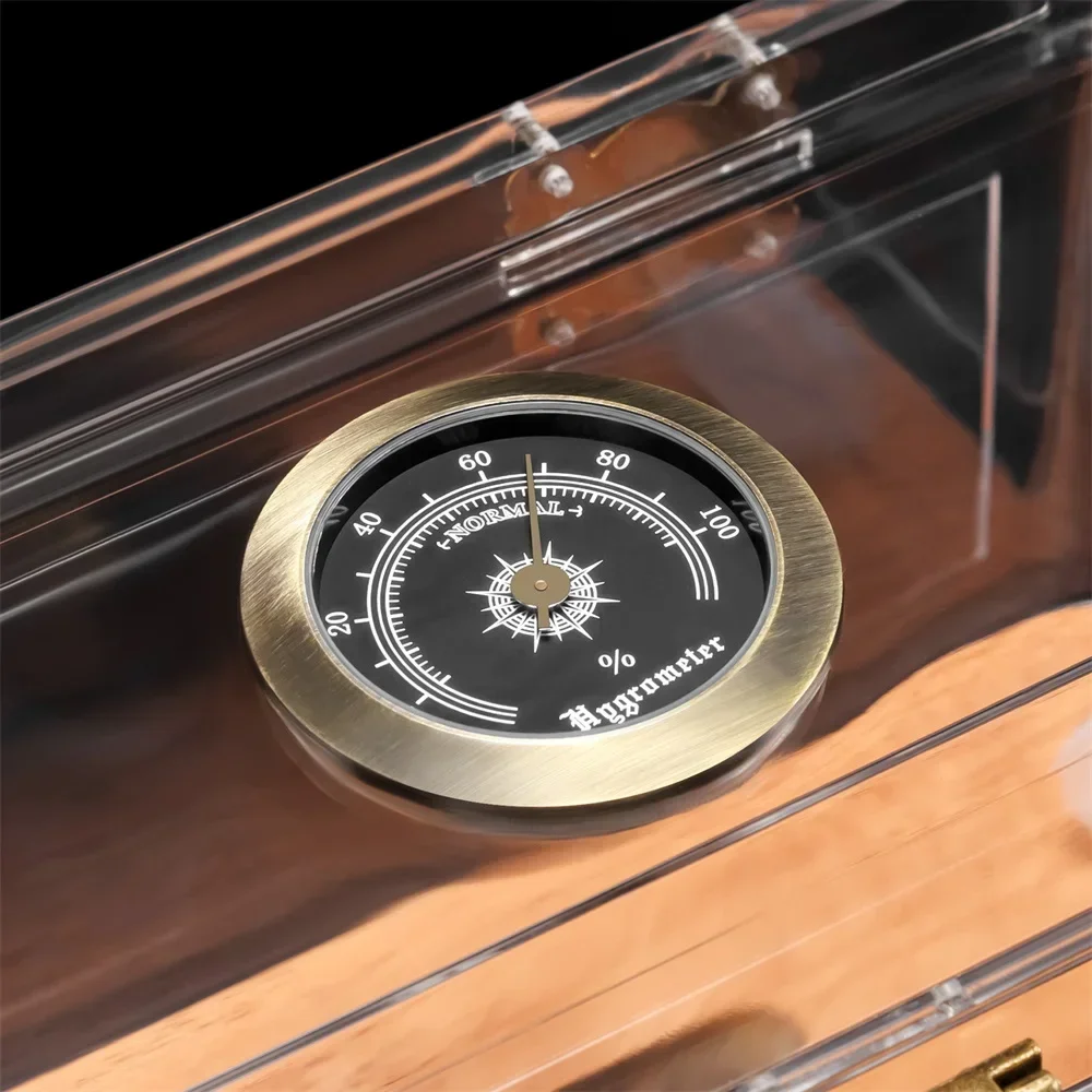Профессиональный Акриловый Хьюмидор Для Сигар С Гигрометром Портативные