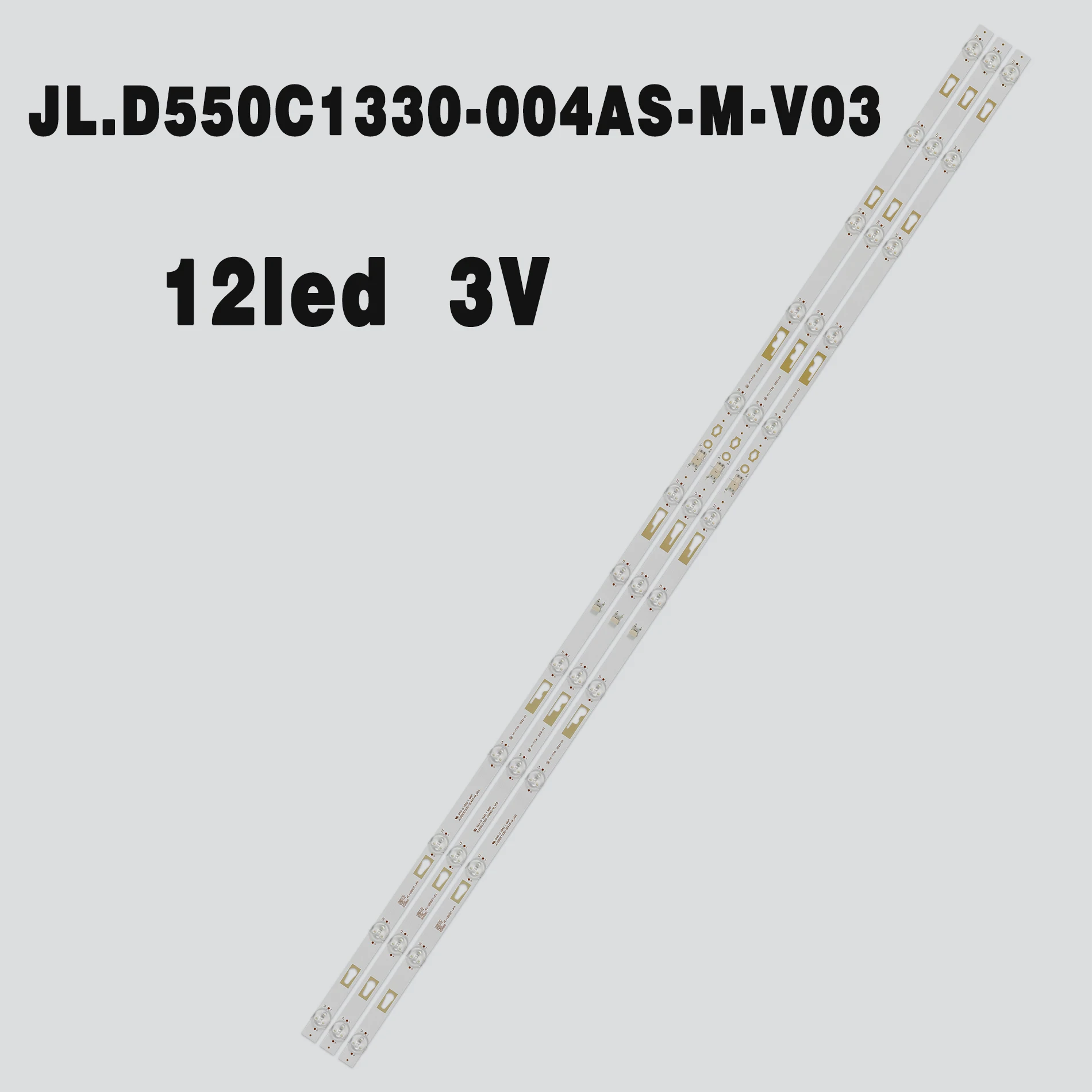 

1/5/10kits LED Backlight strip 12 lamp 55"TV L55M5-AD JL.D550C1330-004AS-M-V03 004AD LVU550CSDX 4C-LB550T-JFA JF9 Ple-55s08fhd