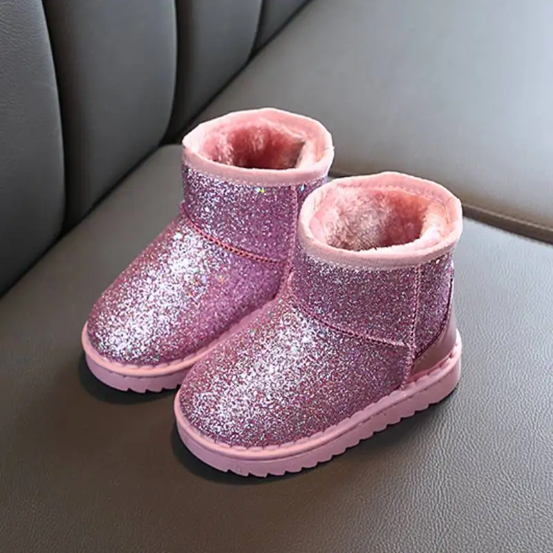 

Children's Boots New Shiny Short Boots Girls' Martins Snow Boots Girls Rubber Boots Fashion Sneakers Toddler Boots