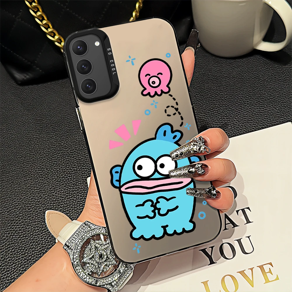 Милый чехол MINISO H-Hangyodon для Samsung Galaxy A 15 54 55 S23 S24 S25 4G 5G Ultra Plus Fe Laser Cover IMD телефона