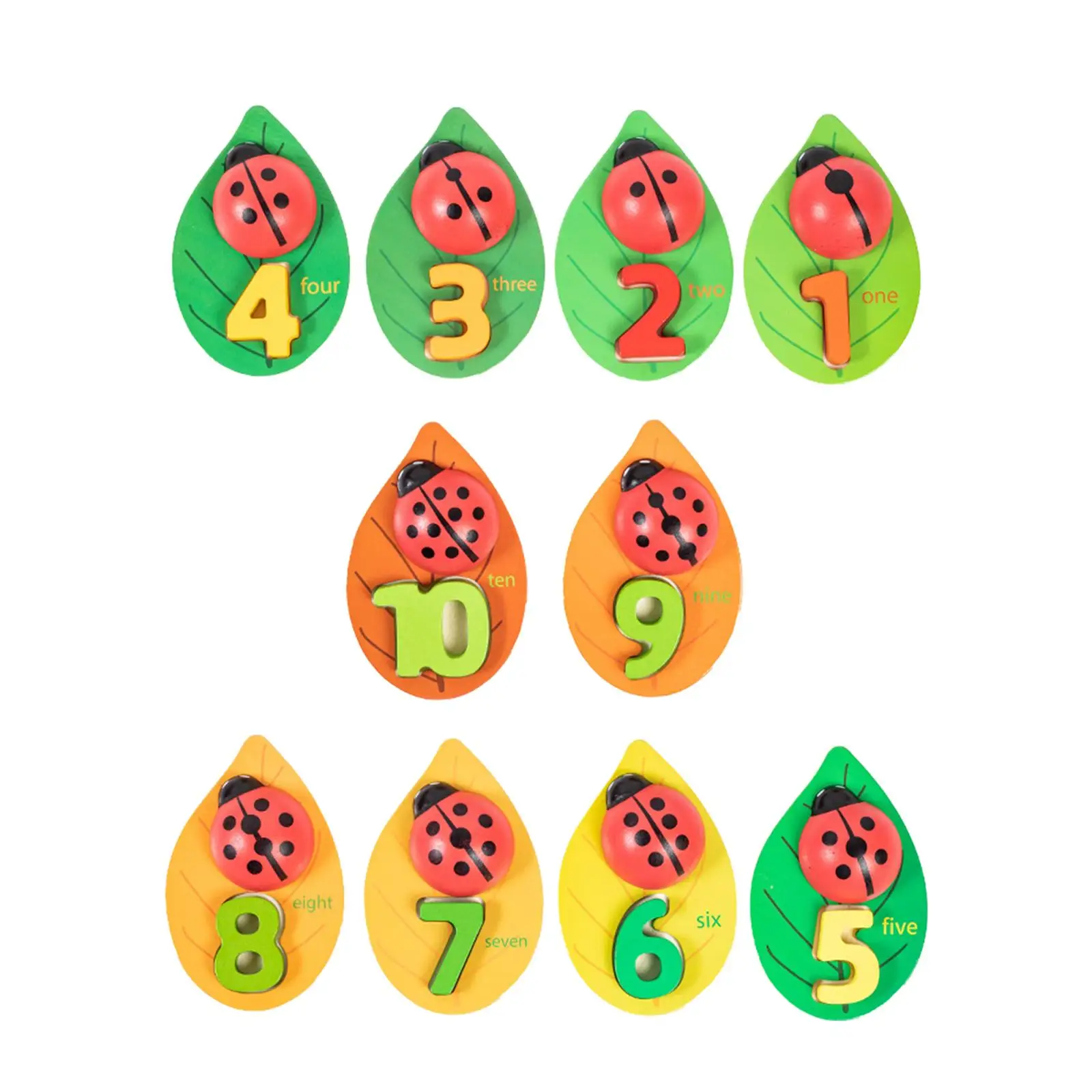 

Wooden Toy Developing Educational Toy Number Sorting and Matching Game Shape Color Recognition for Kids Preschool Toddlers