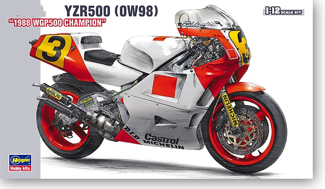 Сборная модель мотоцикла HASEGAWA 1:12 YZR500 1988 WGP500 21503 Ограниченная серия статическая сборка набор игрушек подарок