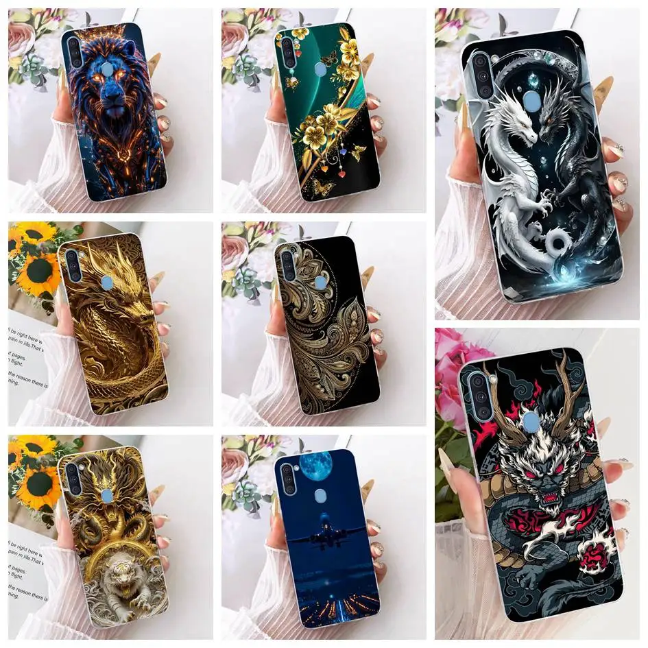 Фото Чехол для Samsung Galaxy A11 SM-A115F, мягкий силиконовый чехол с надписью Crown Letters для Samsung M11 SM-M115F, защитная задняя крышка для камеры №1