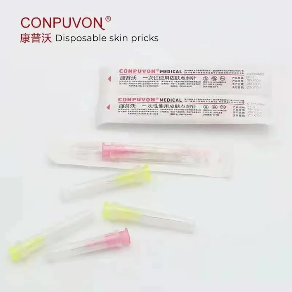 Skin prick needle Piercing Transparent Syringe Injection glue Clear Tip Cap ForPharmaceutical injection 31G |