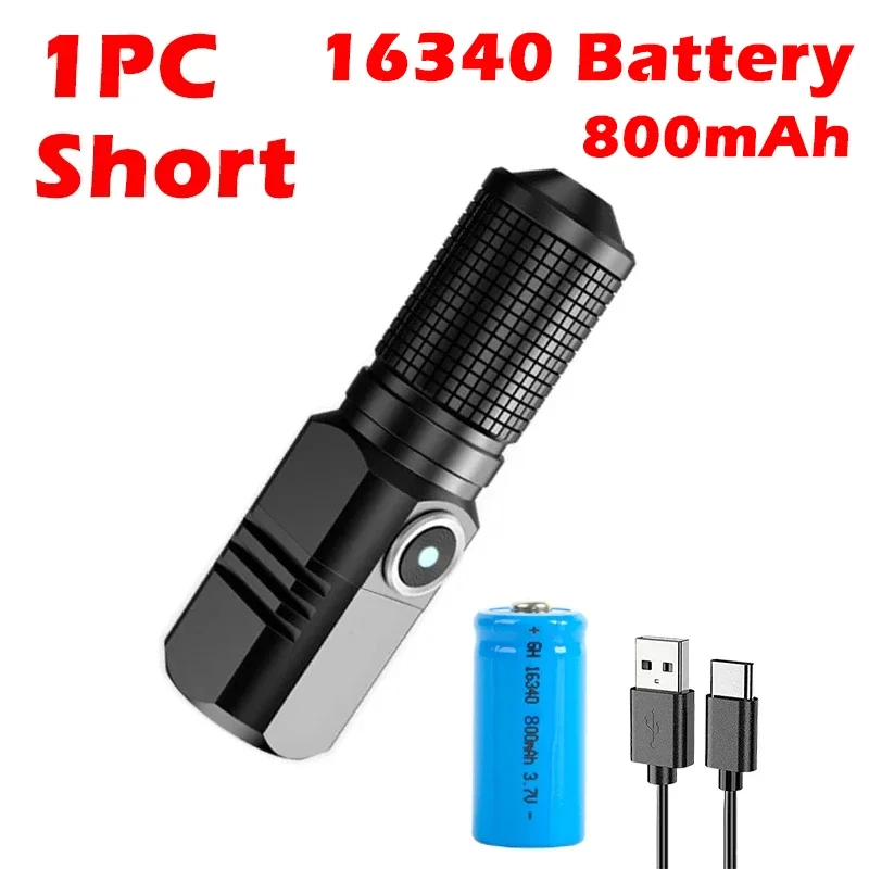 

Мини-фонарик XHP50 USB C перезаряжаемый алюминиевый