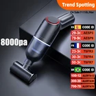 8000pa 120W Портативный Беспроводной автомобильный пылесос Перезаряжаемые бытовой ручной автоматический вакуумный очиститель высокого давления всасывания Мощность