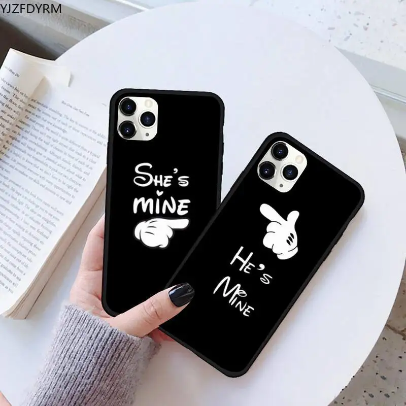 

Funny Couple Lover Phone Case for iPhone 14 13 12 11 Pro Max X Xs Max XR SE 2020 8 7 6 Plus Soft Silicone Cover Black Funda