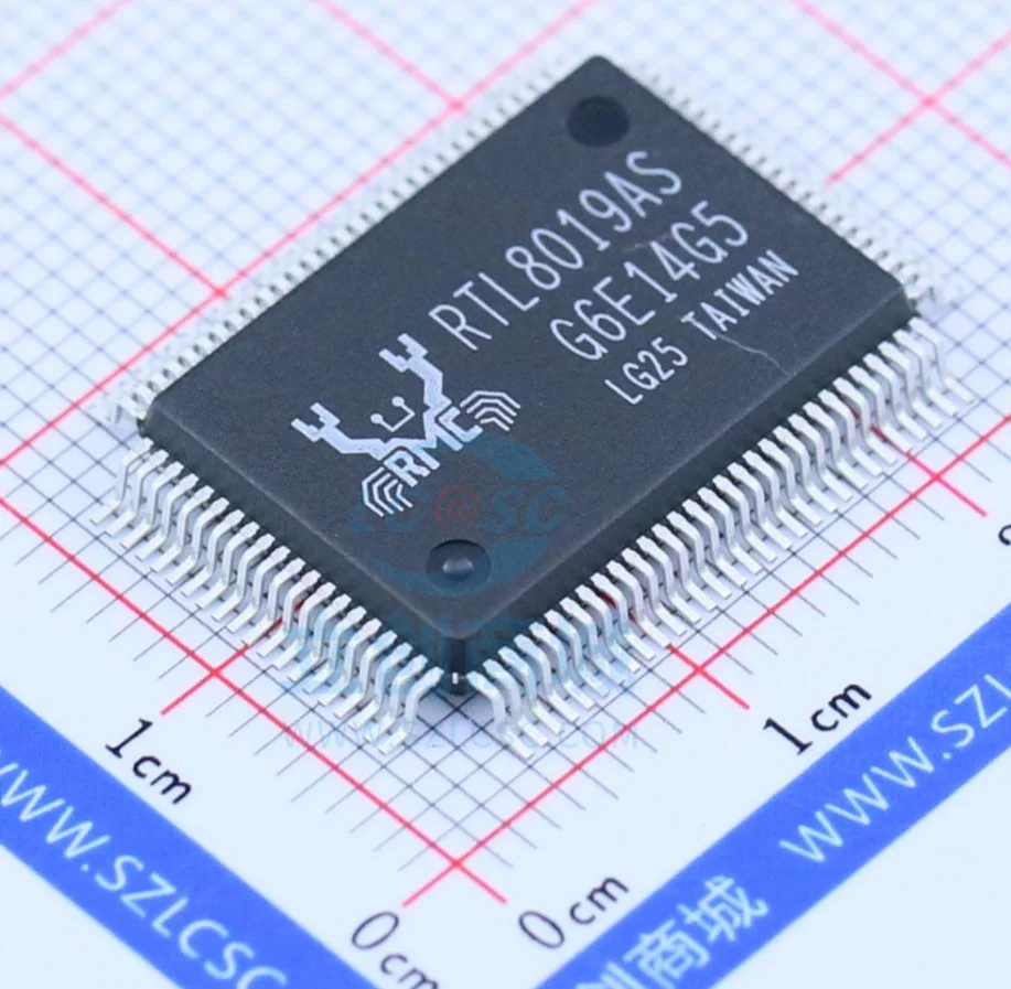 RTL8019AS-LF package TQFP-100 new original genuine Ethernet IC chip