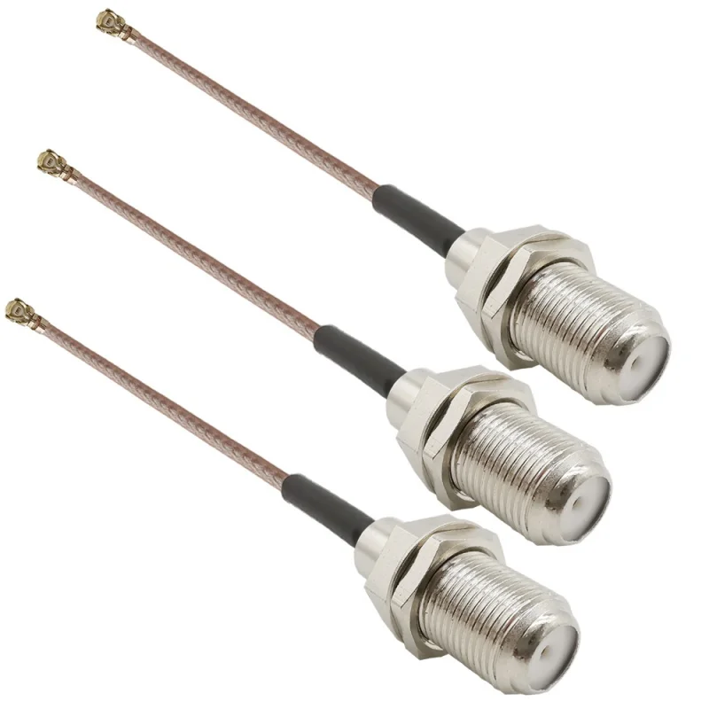 

10Pcs F Type Pigtail Jumper F female to U.FL IPX RG178 cable sockets jack connectors adapter for Wifi router GPS AP 0-6Ghz