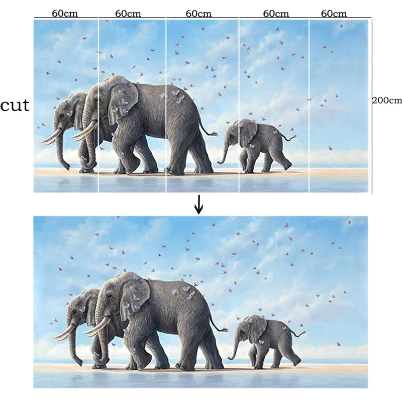 Одуванчик растительный принт бабочка настенные стикеры Дети Детская комната